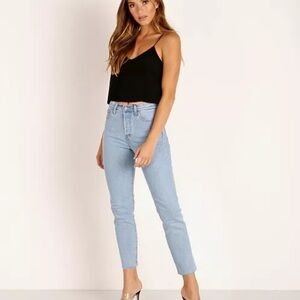 Levi’s 501 Original High Rise Skinny Jeans in Tango Talks Size 24